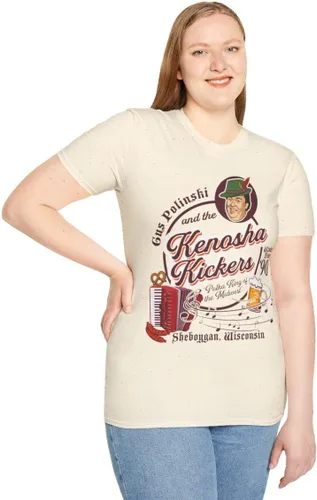 Vista 3 de Camiseta unisex Vintage Band Tour, Home Alone Gus Polinski Kenosha Kickers, regalo para fanáticos de la película de los años 90, camisa retro
