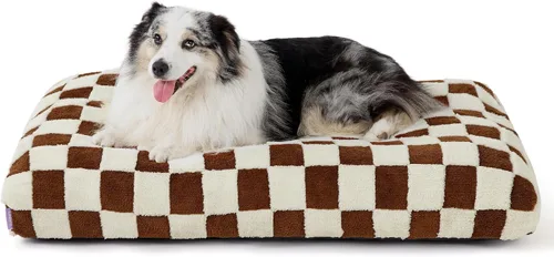 Vista 9 de LE SURE - Bonita almohada estética para mascotas, tamaño mediano, diseño jacquard grueso para mascotas, 30 x 20 pulgadas