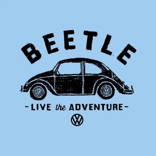 Vista 2 de Volkswagen Beetle Black Live The Adventure Women's Sweatshirt