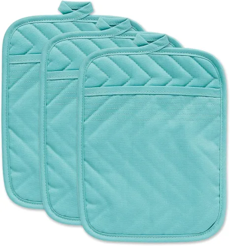 Vista 11 de DII Juego de agarraderas de algodón acolchado resistente al calor, diseñado con espacio para personalizar, permitiendo un diseño personalizado, 7 x