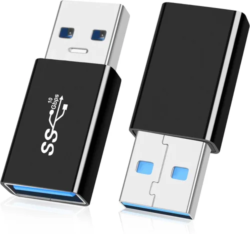 Vista 12 de Paquete de 2 adaptadores USB 3.0/3.1 macho a macho y adaptador OTG 3.0 USB A a A, extensión o expansión