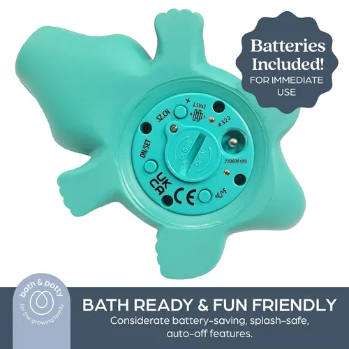 Vista 5 de Dreambaby Turtle + Croc - Termómetro digital de lectura instantánea para agua y temperatura ambiente