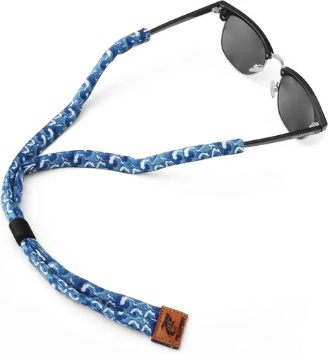 Vista 9 de Pilotfish - Correa para lentes de sol de algodón premium, soporte para gafas de sol - Múltiples opciones de diseño - Soporte para lentes de sol