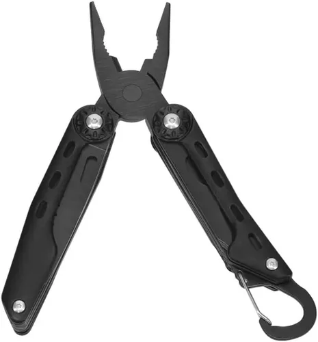 Vista 4 de Monoprice Alicates multifuncionales con bolsa de tela, acabado resistente a la intemperie, para equipos de campamento, herramientas