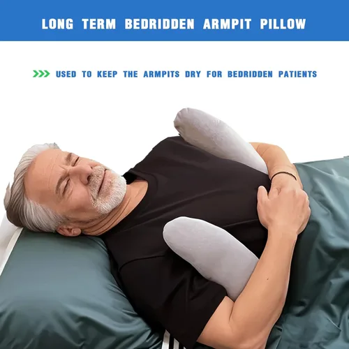 Vista 2 de Almohada axilar, almohada para axilas, 2 unidades, utilizada para reposo en cama a largo plazo para mantener la sequedad axilar, ventilación