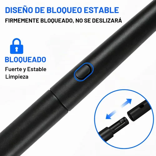 Vista 6 de Xindell - Limpiador de ventanas de coche - Juego de limpiaparabrisas, capó de microfibra, limpiador exterior e interior de coche con mango largo