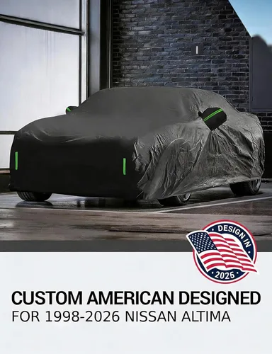 Vista 2 de Proadsy - Funda para auto de 6 capas compatible con Nissan Altima 1998-2024 2025 2026, a prueba de viento, para todo tipo de clima, impermeable