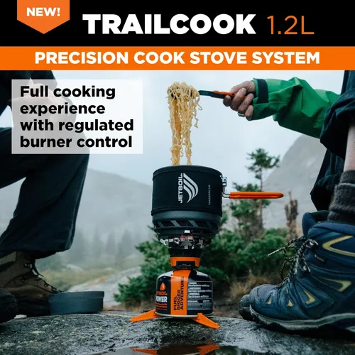 Vista 2 de Jetboil TrailCook - Sistema de cocción para estufa de camping y mochilero de 1.2L con control de calor ajustable, nuevo para 2026