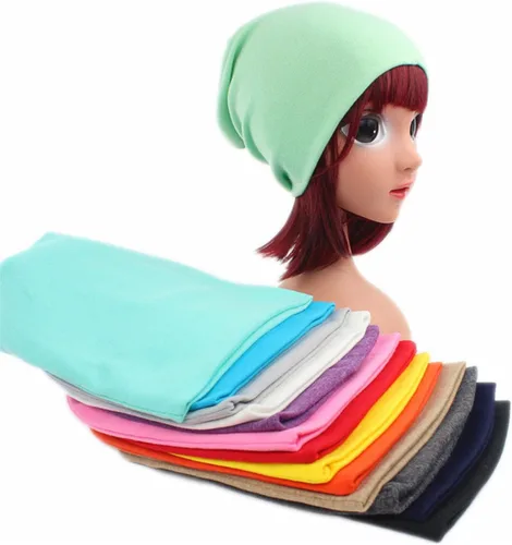 Vista 6 de Qhome - Gorro de punto liso para niños y niñas, suave, holgado, cálido, unisex, para niños