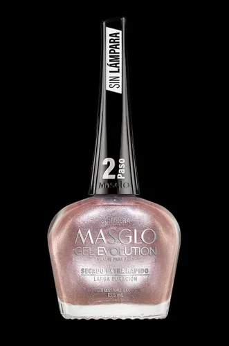 Vista 2 de MASGLO GEL EVOLUTION - Esmalte de uñas efecto gel, no requiere lámpara UV/Led, duración de hasta 12 días, 3 tonos de color - Effecto Gel sin
