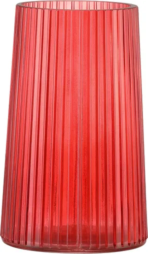 Vista 10 de Jarrón de vidrio ámbar para flores, florero para ramo, jarrones de vidrio modernos, jarrones acanalados para sala de estar, dormitorio, mesa