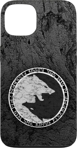 Vista 7 de Fenrir Wolf of Odin in Circle of Norse Runes Case for iPhone 17
