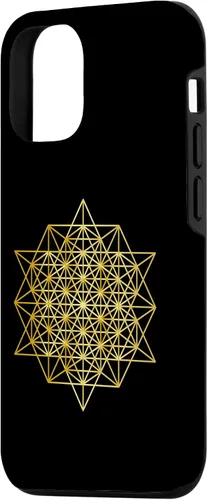 Vista 2 de Funda de yoga espiritual Yantra para iPhone 15 Geometría Sagrada La Rejilla de la Vida