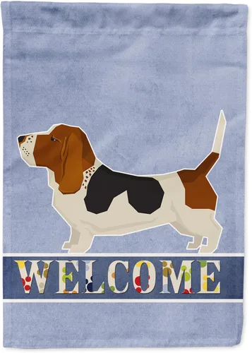 Vista 114 de Caroline's Treasures CK3704GF Bandera de jardín de bienvenida de Akita Shepherd Black and Tan - Bandera decorativa para patio exterior, patio