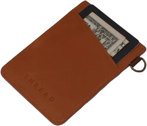 Vista 2 de Thread Wallets Cartera minimalista ultra delgada para tarjetas (Benny)