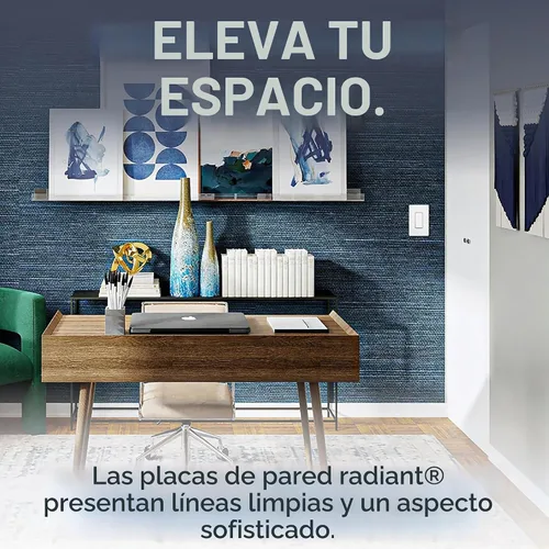 Vista 3 de Pass & Seymour RWP26WCC10 - Plato de pared, plástico, 0.04 onzas (1 gramo), color blanco, RWP26WCC10