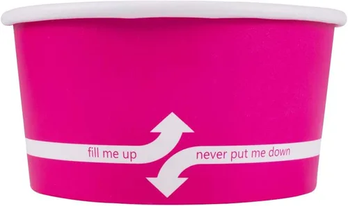 Vista 14 de Karat [473ml - 1000 uds] Tazas de papel para sopa y helado para alimentos fríos/calientes - Ideal para sopa, helado y aperitivos - Con lunares