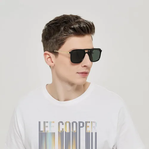 Vista 3 de Lee Cooper Gafas de sol polarizadas de moda para hombre G15 lente (LC1023C02), Negro