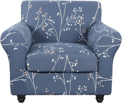 Vista 87 de SearchI Funda elástica para sofá, funda para sillón de 2 piezas con funda de cojín separada para silla, protector de muebles lavable para sala