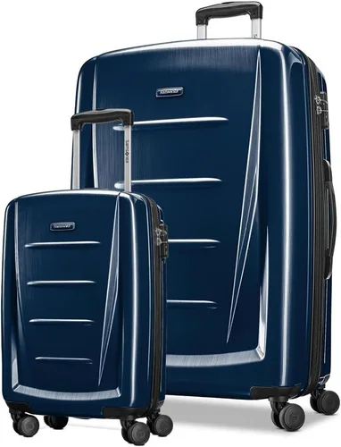 Vista 13 de Samsonite Winfield 2 Equipaje rígido con ruedas giratorias, Carbón vegetal, Grande de 28 pulgadas, a cuadros