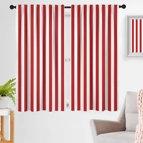 Vista 12 de zokyer Cortinas de ventana a rayas beige crema, modernas rayas verticales de 63 pulgadas de largo, 2 paneles, cortinas bohemias neutras para niños