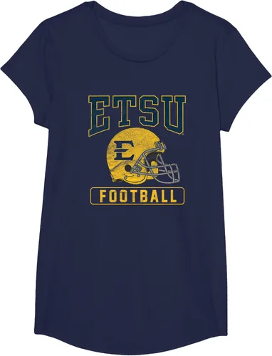 Vista 4 de East Tennessee State ETSU Buccaneers - Camiseta con casco de fútbol americano, Azul