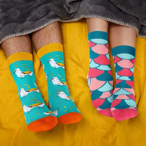 Vista 7 de Benefeet Sox Calcetines de algodón con estampado de girasoles para mujer, divertidos y bonitos calcetines de algodón con estampado floral