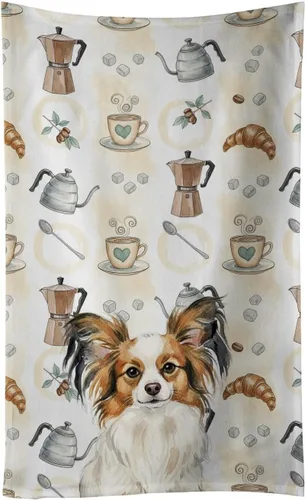 Vista 393 de Caroline's Treasures Afghan Hound - Toalla de cocina para barra de café, terciopelo frontal y lazo de algodón, lavable a máquina Sabueso afgano