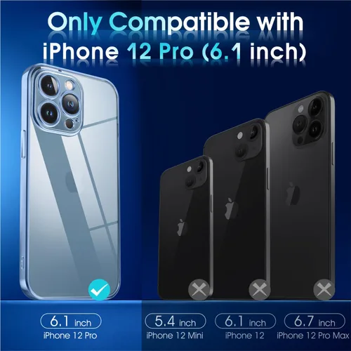 Vista 928 de Supdeal Funda cristalina transparente para iPhone 11, [No se amarillea] [Protección de la cámara] [Probado contra caídas de grado militar] Funda