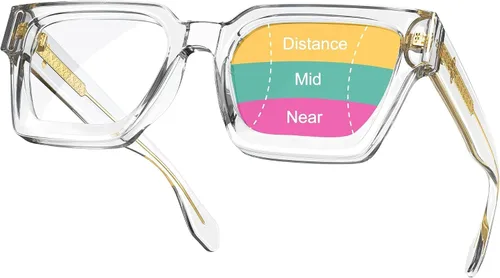 Vista 9 de VISOONE Oversized Progressive Readers with Anti-Blue Light and UV400 RIVER