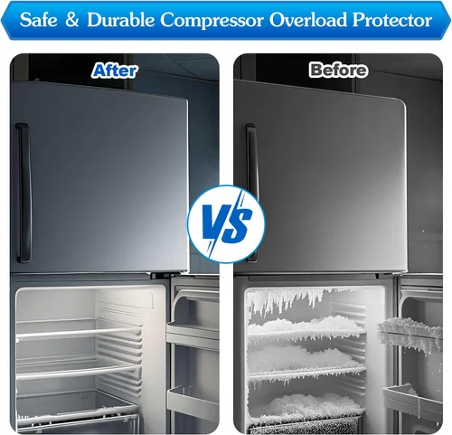 Vista 3 de Dreyoo Protector de sobrecarga para compresor de refrigerador, 2 piezas, compatible con 6750CL0001D/LG y Kenmore Refrigeradores Compresor Termistor