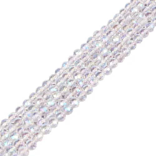 Vista 45 de Cuentas Redondas Facetadas de Ópalo Verde de 4 mm Sueltas de 16 Pulgadas para Hacer Joyas