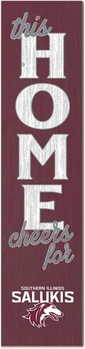 Vista 86 de KH Sports Fan Letrero de Alabama Crimson Tide This Home Cheers for Porch Leaner, 11 x 46 pulgadas, carmesí de marea carmesí; muestra tu espíritu