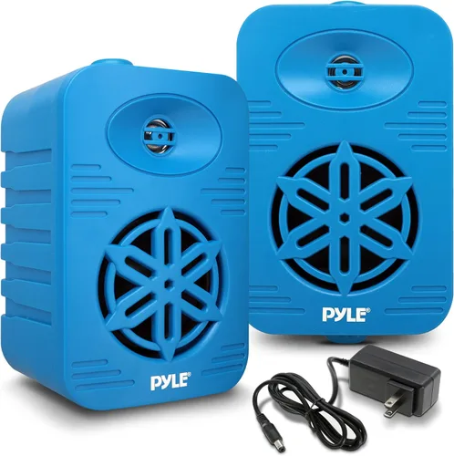 Vista 11 de Pyle USA - Par de altavoces Bluetooth para interiores y exteriores, sistema de altavoces de rango completo de 2 vías de 300 W, doble impermeable, 4