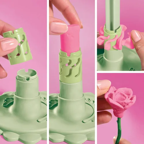 Vista 5 de Play-Doh Kit para hacer ramo de flores Blooms Blush