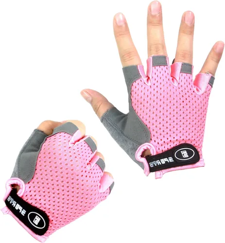 Vista 2 de Guantes de ciclismo para niños, sin dedos, transpirables, antideslizantes, para jóvenes, niños y niñas, ciclismo, motocicleta, motocross, deportes