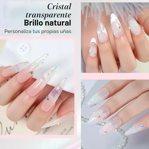 Vista 6 de Makartt Gel de uñas transparente de 1.7 fl oz para extensiones