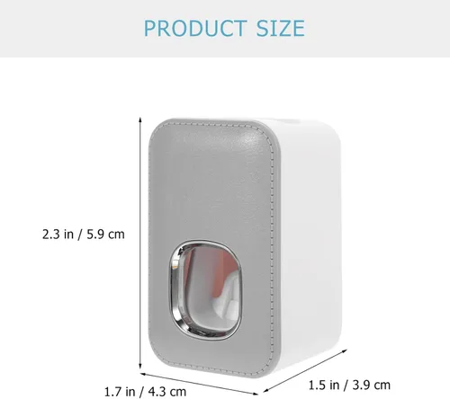 Vista 2 de Zerodeko Instalación fácil de usar del plástico del exprimidor de pasta de dientes del soporte de la pared del cuarto