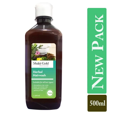 Vista 3 de Jeevanras Mukti Gold Hairwash Combo (16.9 fl oz) - Paquete de 2