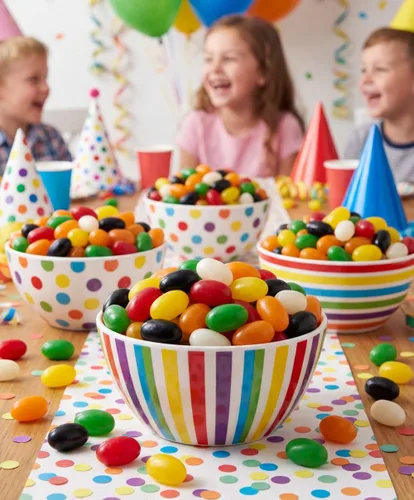 Vista 4 de Frijoles de gelatina especiados de 2 libras Jumbo extra grandes surtidos Los sabores incluyen regaliz, sasafrás, menta, clavo, canela, hierbabuena