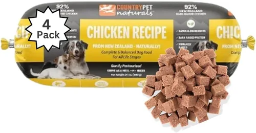 Vista 15 de Receta de carne de res y cordero: rollos de comida congelada prémium para perros de Nueva Zelanda, criados en pastos, de corral, pasteurizados