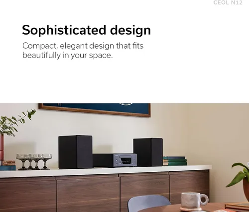 Vista 2 de Denon RCD-N12 Reproductor de CD Bluetooth con sintonizador de radio AM/FM integrado y Wi-Fi, reproductores de CD para sistema estéreo doméstico