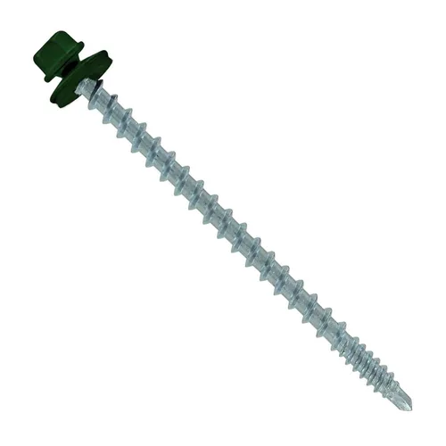 Vista 51 de Fasteners Plus ST Fastening Kwikseal Woodbinder Tornillos de Metal a Madera #10 X 1 Burgundy con Arandela de Goma EPDM, 250 Unidades - Diseñados
