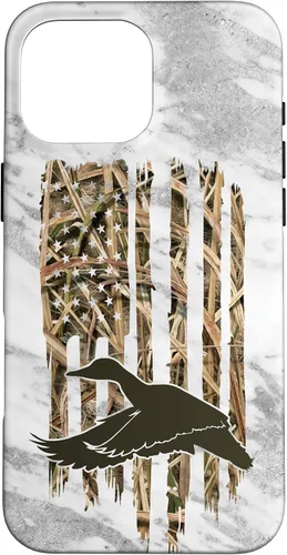 Vista 18 de Funda para iPhone 11 Pro Max con diseño de camuflaje y bandera de Estados Unidos