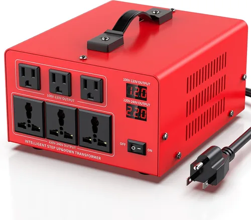 Vista 14 de Transformador de Voltaje de 1000W Convertidor de Potencia (110V a 220V, 220V a 110V) Convertidor Elevador/Reductor 110/120 Voltios - 220/240 Voltios