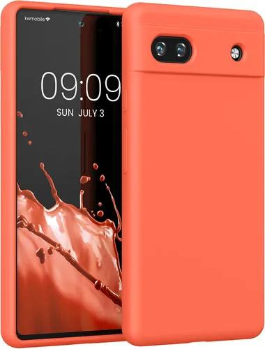 Vista 312 de kwmobile Funda Compatible con Google Pixel 6 Pro - Funda de Teléfono de Silicona TPU con Acabado Suave - Azul Caribe