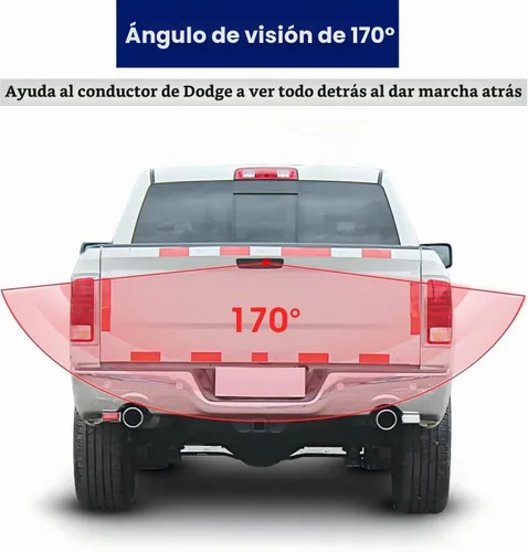 Vista 3 de Manija del portón trasero con cámara de respaldo para Dodge Ram