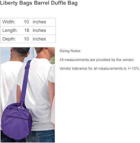 Vista 3 de Personalizable Dance Studio bolsas Liberty barril bolsa deportiva