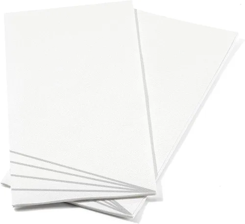 Vista 11 de Paquete de 50 toallas de mano de papel para invitados con sensación de lino, toallas de papel desechables súper absorbentes para baño, fiesta, bodas