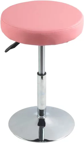 Vista 8 de FURWOO Black Short Shop Stool - Taburete giratorio de altura ajustable para oficina, spa, salón, manicura y estaciones de tatuaje, pequeño